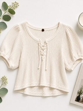 Free People White Top Size Small